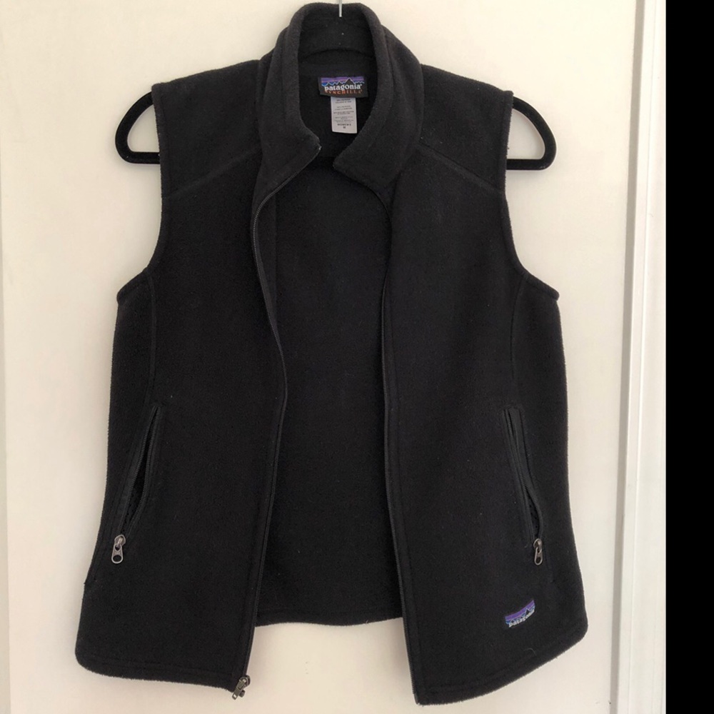 Patagonia Synchilla Black Fleece Vest - Size M